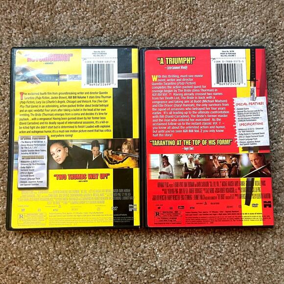 Kill Bill DVD Bundle - Kill Bill: Volume 1 and Kill Bill: Volume 2 - Picture 3 of 4